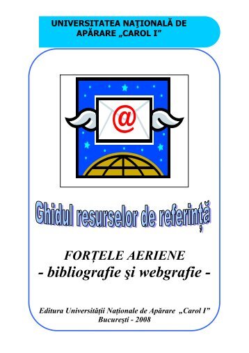 catalog adrese web - Universitatea Naţională de Apărare "Carol I"