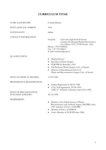 curriculum vitae rossella orlandi curriculum vitae rossella orlandi