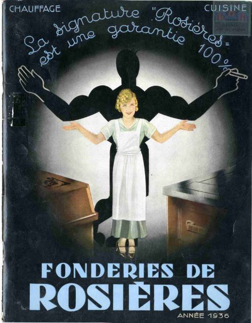 ROSIERES, fourneaux, cuisiniÃ¨res, chauffage; 1936 - Ultimheat