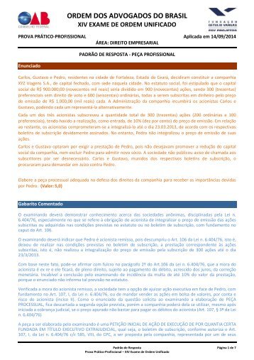 20140914061330-GABARITO JUSTIFICADO - DIREITO EMPRESARIAL