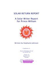 Solar Writer - Solar Returns - Esoteric Technologies