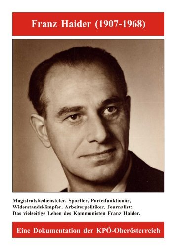 Franz Haider (1907-1968) - KPÃ OberÃ¶sterreich