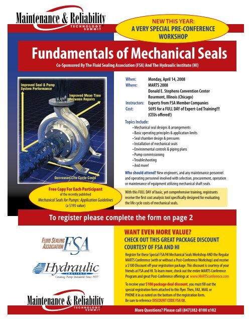 Fundamentals of Mechanical Seals the Hydraulic Institute