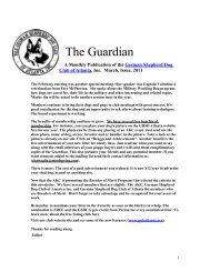 March Guardian - German Shepherd Dog Club of Atlanta
