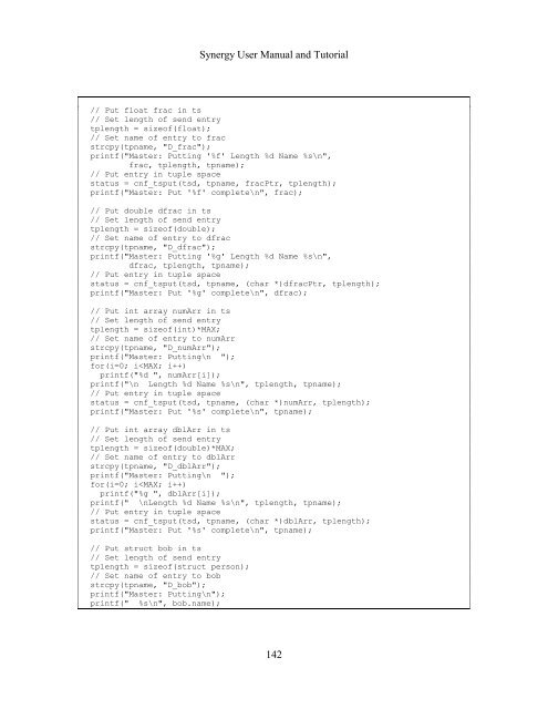 Synergy User Manual and Tutorial. - THE CORE MEMORY