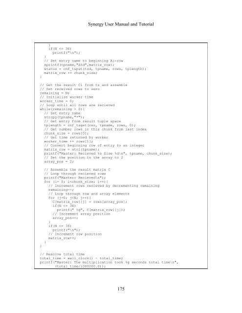 Synergy User Manual and Tutorial. - THE CORE MEMORY