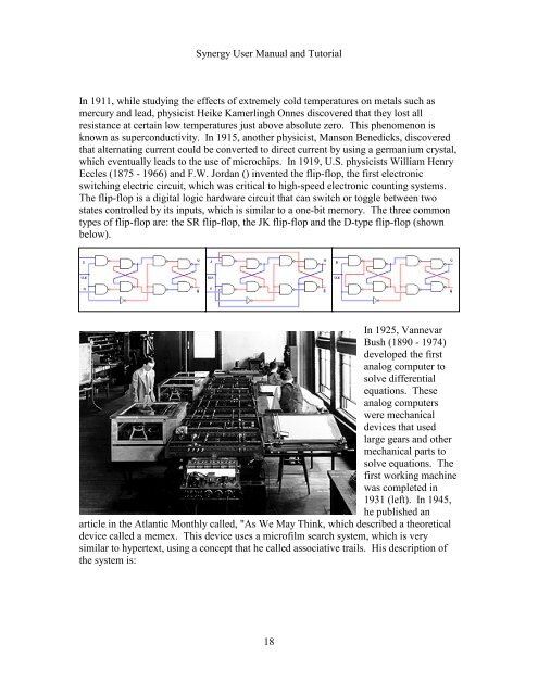 Synergy User Manual and Tutorial. - THE CORE MEMORY