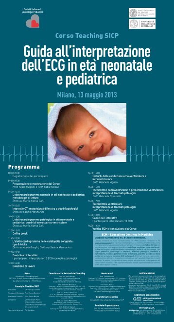 Guida all'interpretazione dell'ECG in età pediatrica - Ospedale ...