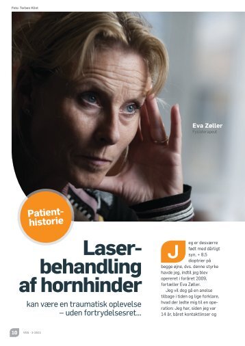 Laser- behandling af hornhinder - Øjenforeningen Værn om Synet