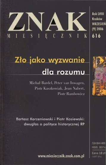 Nr 616, wrzesieÅ 2006 - Znak