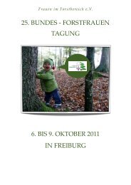 2011.05.29 Einladung Bundesforstfrauentreffen ... - Treffpunkt Wald