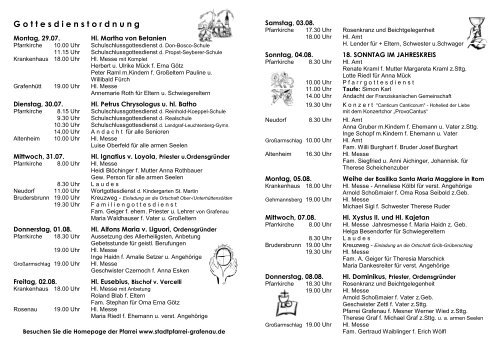 Nr. 15 / 2013 - Stadtpfarrei Grafenau