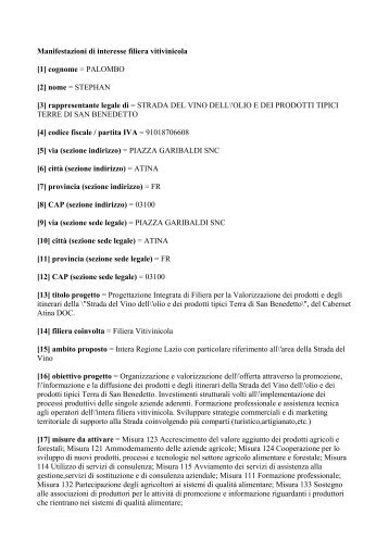 STRADA DEL VINO E DELL'OLIO E DEI PRODOTTI TIPICI TERRE ...