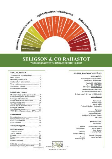 SELIGSON & CO RAHASTOT