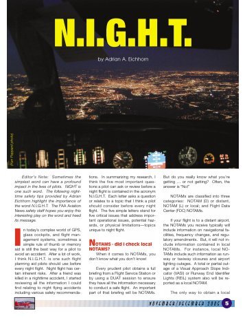 Night Flying Tips - FAASafety.gov