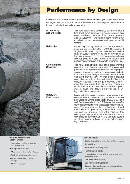 R 9100 Mining Excavator