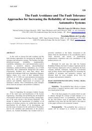 The Fault Avoidance and The Fault Tolerance Approaches for ... - Inpe