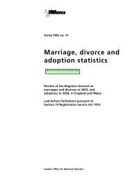 Marriage, divorce and adoption sta tis tics - Office for National Statistics