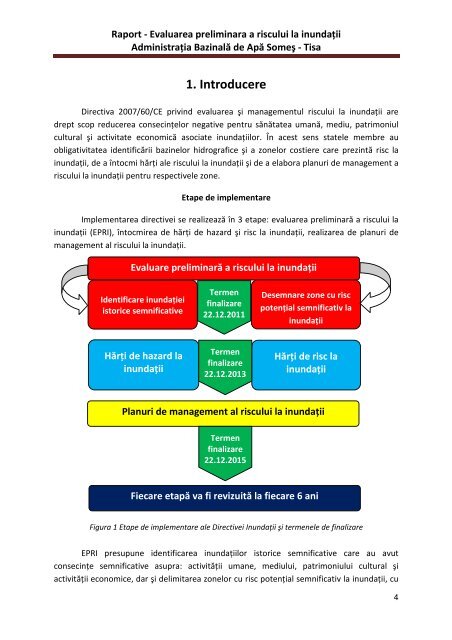 Raport Evaluare Preliminara a Riscului la Inundatii ... - Apele Romane