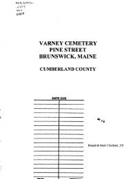 Varney Cemetery searchable map - Curtis Memorial Library