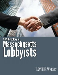 Legal Matters - Massachusetts Lawyers Weekly