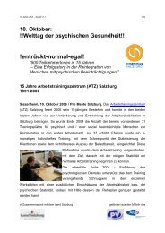 15 jahre Arbeitsrehabilitation in Salzburg 129,71 ... - Kinderseelenhilfe