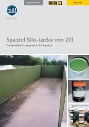 Spezial Silo-Lacke von Zill - Zill GmbH & Co. KG