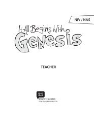 It All Begins With - Answers in Genesis