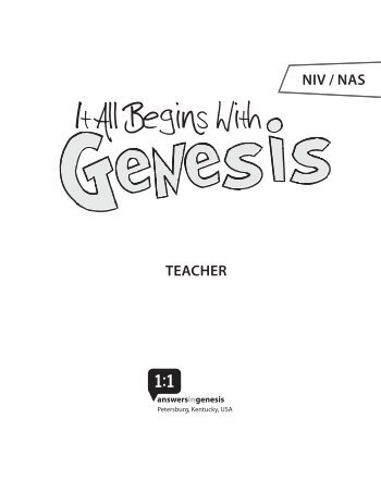 It All Begins With - Answers in Genesis