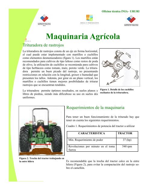 Maquinaria AgrÃ­cola - Platina - INIA