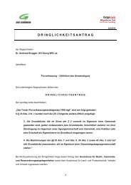 einen Dringlichkeitsantrag - Liste Fritz