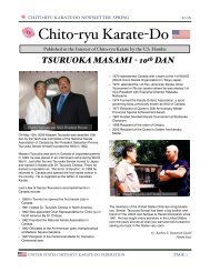 Spring 2006 - United States Chito-ryu Karate Federation