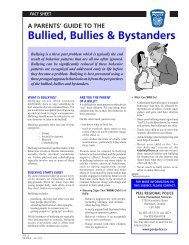 Bullied, Bullies & Bystanders - Peel Regional Police