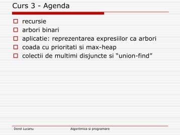 Curs 3 - Agenda - Profs.info.uaic.ro