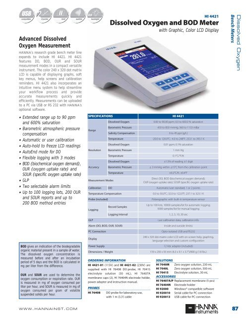 Dissolved Oxygen and BOD Meter - Comlibris