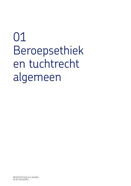 Beroepsethiek als kompas in de jeugdzorg - NIP