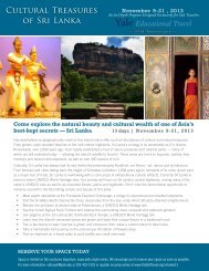 Cultural Treasures of Sri Lanka - Yale University