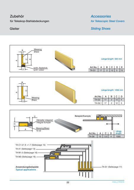 Katalog Abstreifer - Halltech