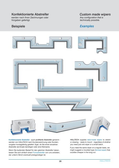 Katalog Abstreifer - Halltech