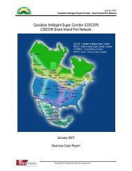 Canadian Intelligent Super Corridor - Smart Inland Port Network