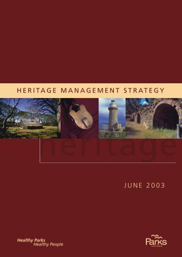 Heritage Management Strategy 2003 - Parks Victoria