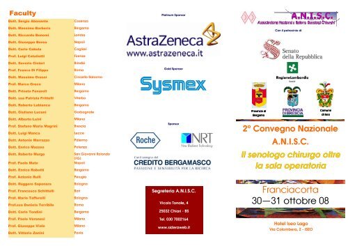 Brochure ANISC - Senologia clinica