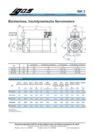 ISK 3 Bürstenlose, hochdynamische Servomotore - IGAS