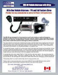 MIS-09 Data Sheet - Alectro Systems Inc.