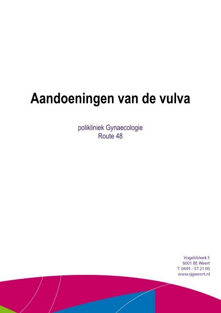 1172927 Vulva, aandoeningen van de - SJG Weert