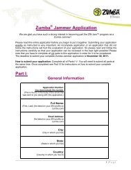 Zumba Jammer Application