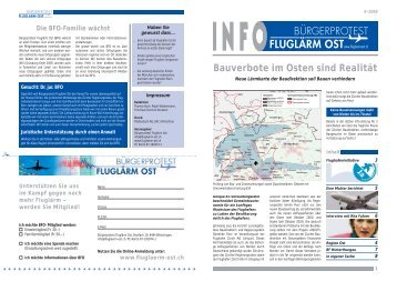 BFO Info Nr. 4 - Bürgerprotest Fluglärm Ost