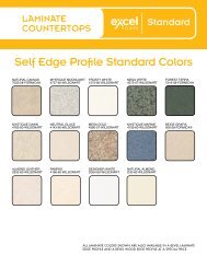 Self Edge Profile Standard Colors - Excel Homes