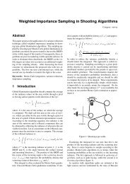 Weighted Importance Sampling in Shooting Algorithms