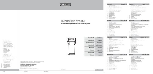 HYDROLINE STEAM - HOBART GmbH